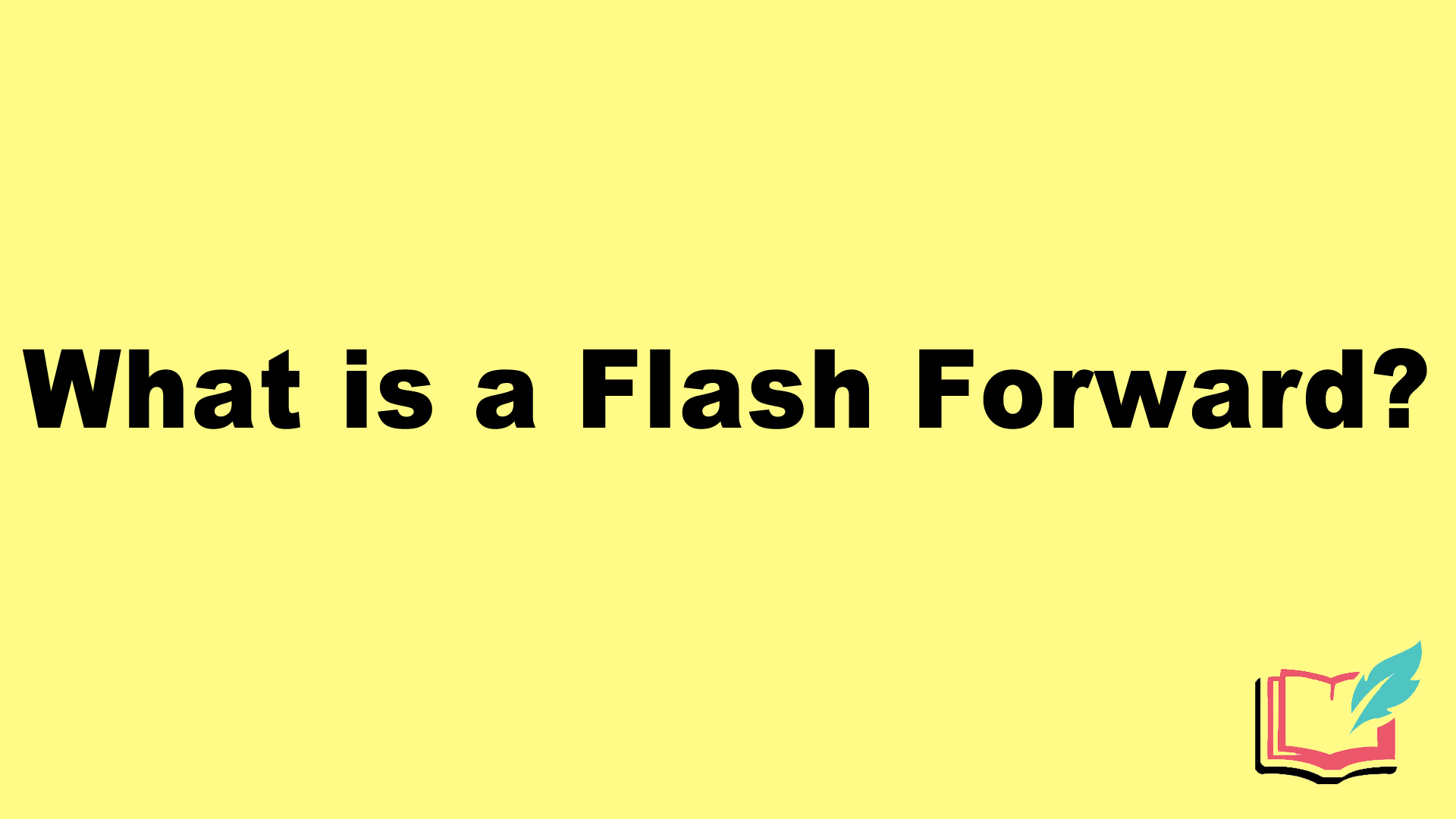 what is flash forward literary device