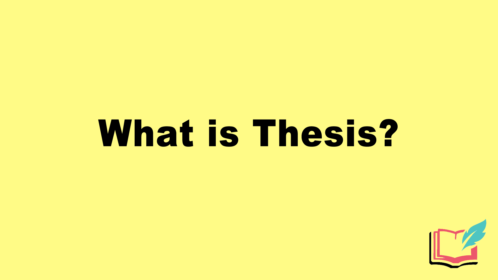 what is thesis